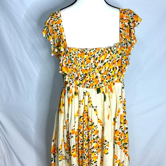 FARM Rio Off White Cashew Crossed Back Maxi Dress - Picture 8 of 15